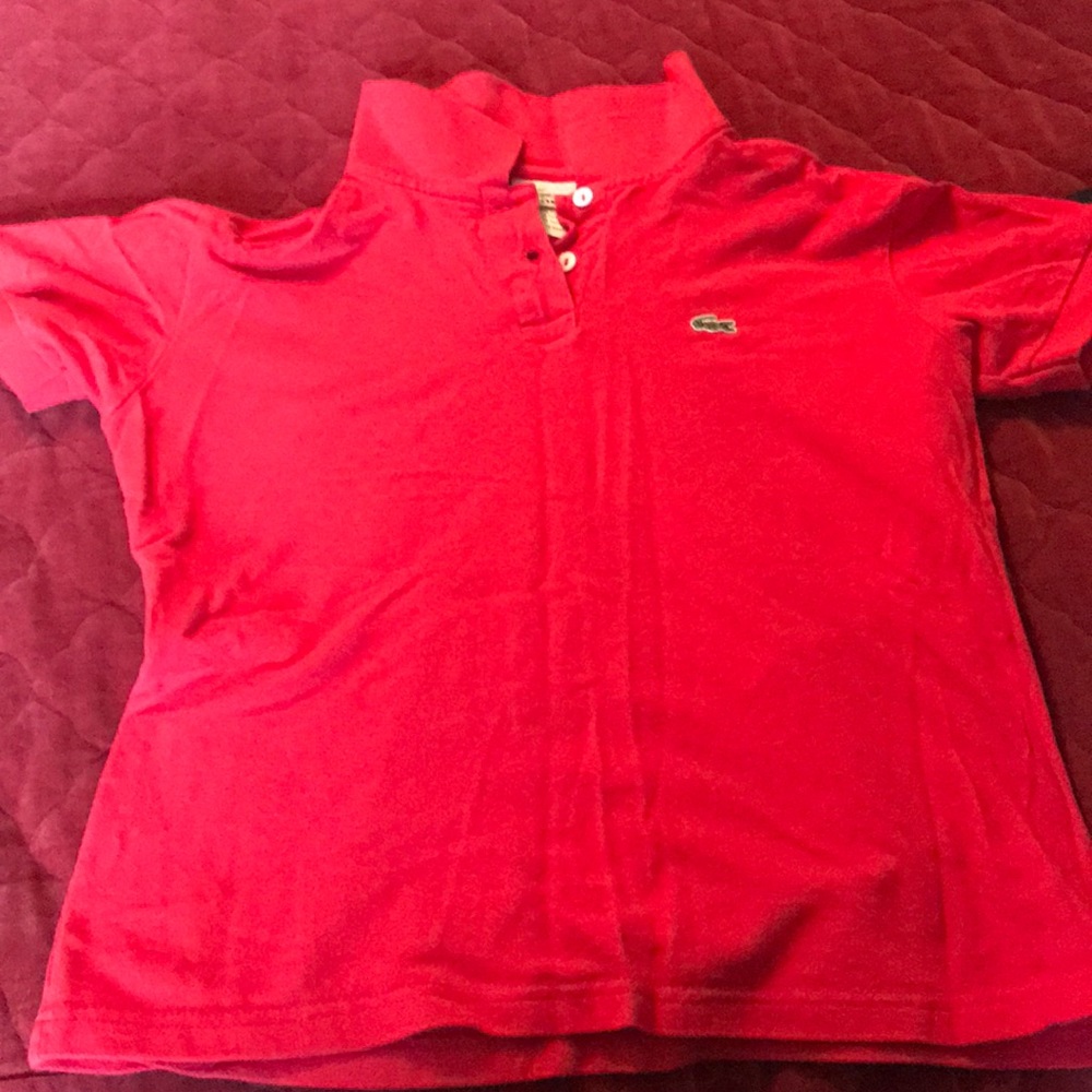 Lacoste Polo Sz S Red Never Worn